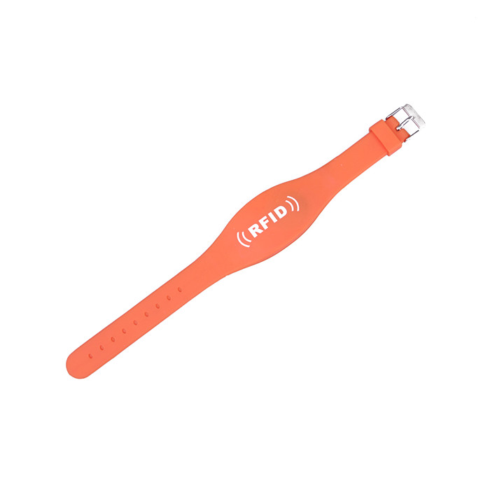 RFID Adjustable Dual Chip Silicone Wristband 